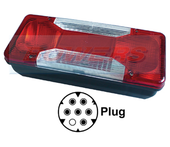 Rear Offside Combination Tail Lamp Light Unit For Iveco Daily Tipper 2006 Onwards